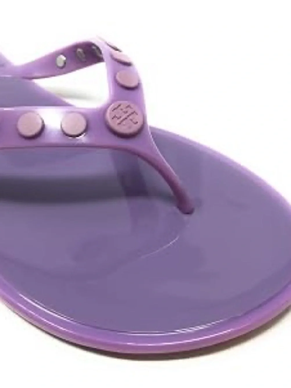 Tory Burch Women's Studded Jelly Thongs Sandals Flats Size 7